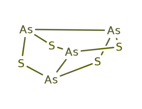 Molecular Structure of 12279-90-2 (Tetraarsenic tetrasulfide.)
