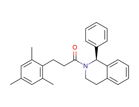 Molecular Structure of 1346681-99-9 ((1S)-2-(3-mesitylpropanoyl)-1-phenyl-1,2,3,4-tetrahydroisoquinoline)