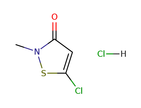 Molecular Structure of 26530-03-0 (5-Chloro-2-methyl-2H-isothiazol-3-one hydrochloride)