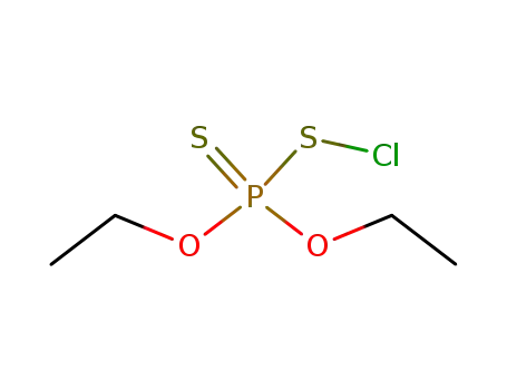 Molecular Structure of 1639-18-5 (diethoxythioxaphosphoranesulfenyl chloride)