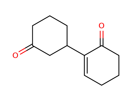 Molecular Structure of 5216-84-2 (2-Cyclohexen-1-one, 2-(3-oxocyclohexyl)-)