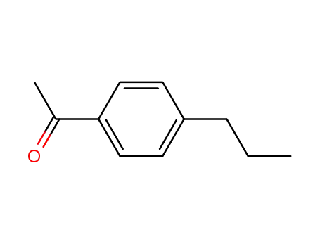 Molecular Structure of 2932-65-2 (1-(4-Propylphenyl)ethan-1-one)