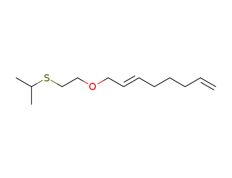 Molecular Structure of 110382-61-1 (1,6-Octadiene, 8-[2-[(1-methylethyl)thio]ethoxy]-, (E)-)