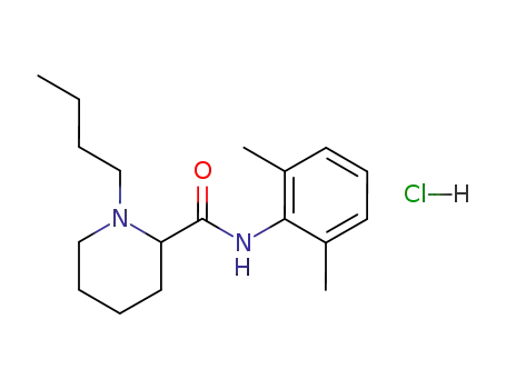 Molecular Structure of 18010-40-7 (bupivacaine hydrochloride)