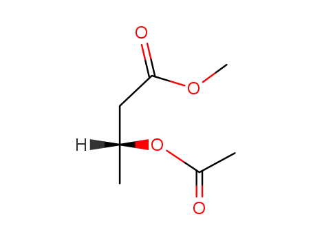 Molecular Structure of 153854-02-5 (Butanoic acid, 3-(acetyloxy)-, methyl ester, (3R)-)