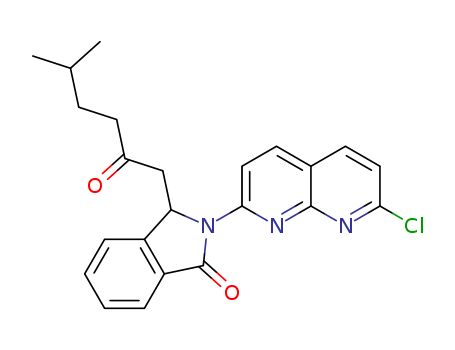 2-(7-chloro-1,8-naphthyridin-2-yl)-3-(5-methyl-2-oxo-hexyl)-3H-isoindol-1-one(133737-48-1)