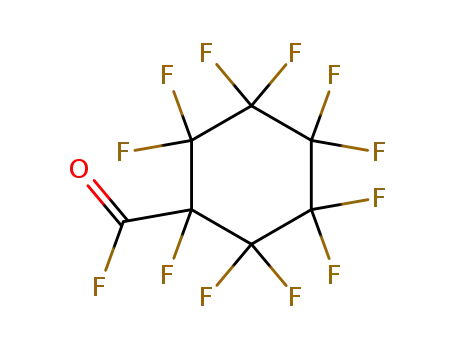 Molecular Structure of 6588-63-2 (PERFLUOROCYCLOHEXYL CARBOXYLIC ACID FLUORIDE)