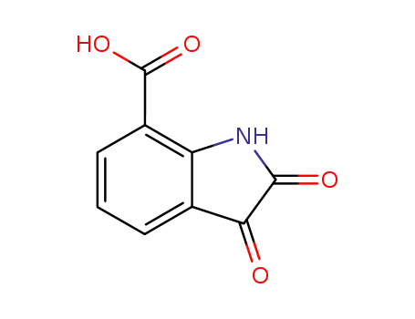 Molecular Structure of 25128-35-2 (2,3-DIOXOINDOLINE-7-CARBOXYLIC ACID)