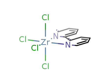 Molecular Structure of 17099-99-9 (tetrachloro-2,2'-bipyridylzirconium)