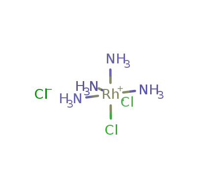 Molecular Structure of 37488-14-5 ((OC-6-12)-Tetraamminedichlororhodium(1+) chloride)
