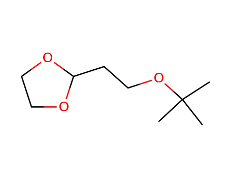 Molecular Structure of 107378-68-7 (2-(2-tert-butoxyethyl)-1,3-dioxolane)