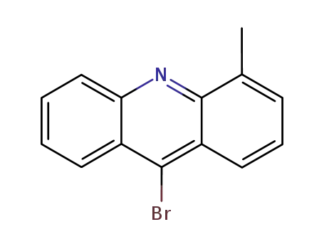 Molecular Structure of 602302-56-7 (Acridine, 9-bromo-4-methyl-)