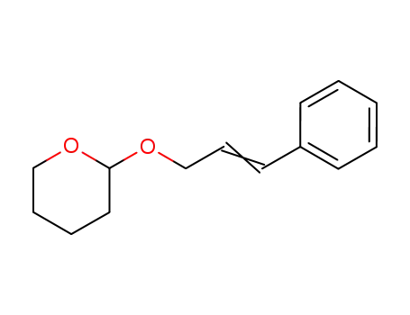 Molecular Structure of 80356-15-6 (2H-Pyran, tetrahydro-2-[(3-phenyl-2-propenyl)oxy]-)