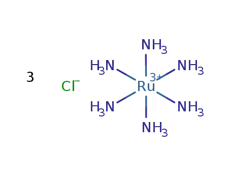 Molecular Structure of 14282-91-8 (HEXAAMMINERUTHENIUM(III) CHLORIDE)
