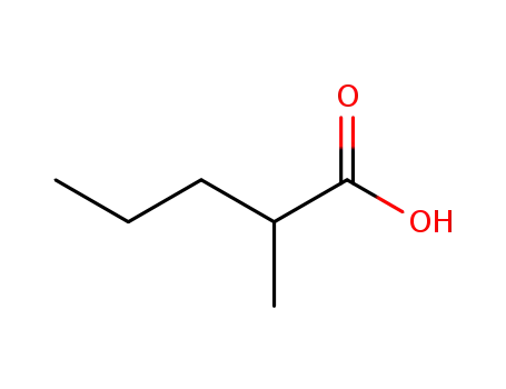 Molecular Structure of 97-61-0 (Pentanoic acid,2-methyl-)