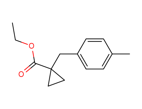 1621-32-5,ethyl 1-(p-methylbenzyl)cyclopropanecarboxylate,Cyclopropanecarboxylicacid, 1-(p-methylbenzyl)-, ethyl ester (7CI,8CI)