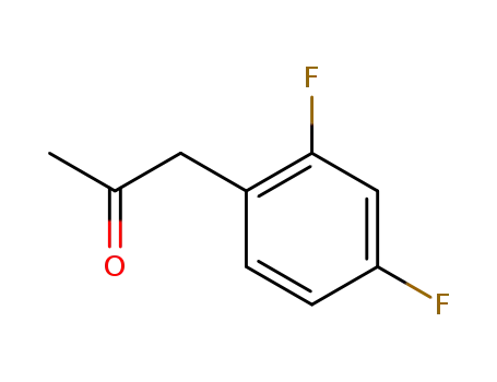 Molecular Structure of 274682-91-6 (2,4-DIFLUOROPHENYLACETONE)