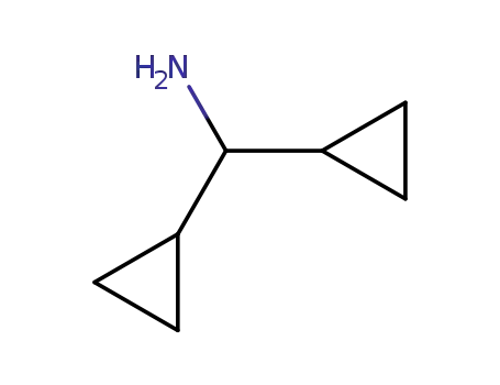 Molecular Structure of 13375-29-6 (Dicyclopropane methylamine)