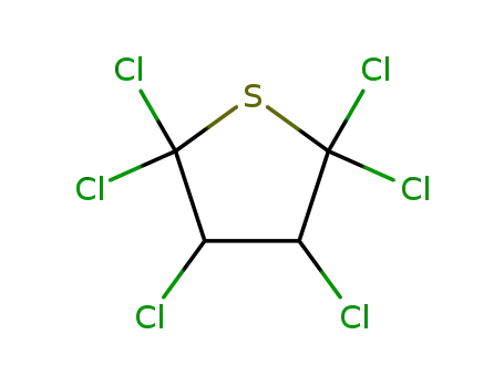 Molecular Structure of 18614-15-8 (thiophene, 2,2,3,4,5,5-hexachlorotetrahydro-)