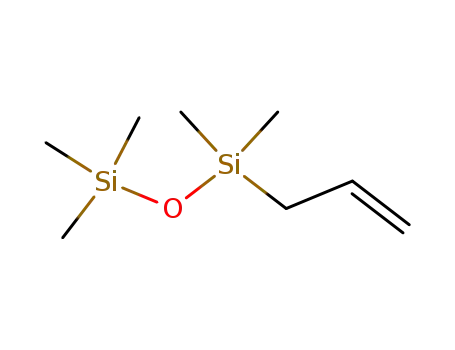 Molecular Structure of 7087-19-6 (1,1,1,3,3-Pentamethyl-3-allylpropanedisiloxane)