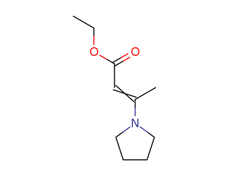 2-Methyl-3-pyrrolizinopropenoic acid ethyl ester