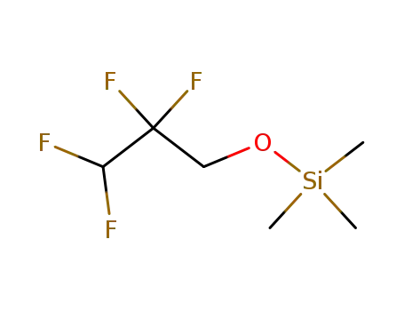 Molecular Structure of 56002-69-8 (trimethyl-(1H,1H,3H-tetrafluoropropoxy)silane)