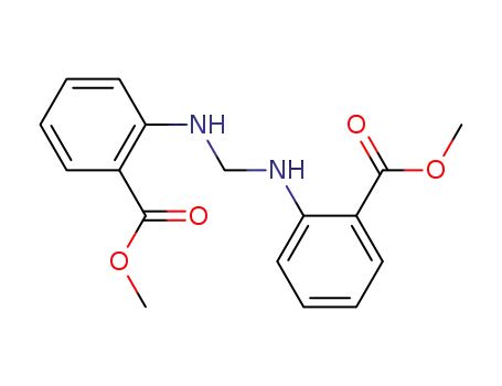 Molecular Structure of 21038-62-0 (<i>N</i>,<i>N</i>'-methanediyl-di-anthranilic acid dimethyl ester)