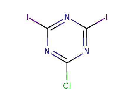 2-chloro-4,6-diiodo-1,3,5-triazine