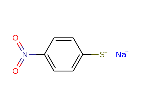 Molecular Structure of 13113-79-6 (Benzenethiol, 4-nitro-,sodium salt (1:1))