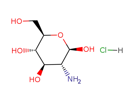 Molecular Structure of 14131-63-6 (D-glucosamine hydrochloride)