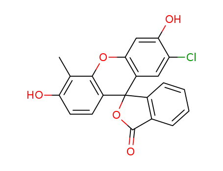 Molecular Structure of 389625-48-3 (7'-chloro-4'-methylfluorescein)