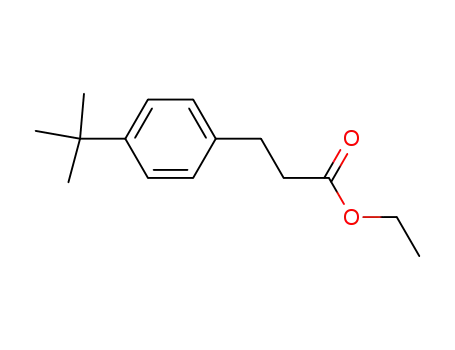 Molecular Structure of 130872-28-5 (3-(4-TERT-BUTYL-PHENYL)-PROPIONIC ACID ETHYL ESTER)
