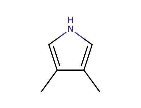 Molecular Structure of 822-51-5 (3,4-DIMETHYLPYRROLE)