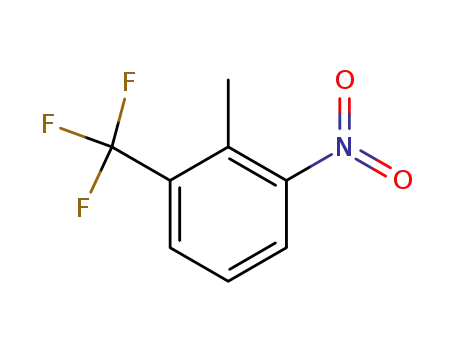 Molecular Structure of 6656-49-1 (2-Methyl-3-nitrobenzotrifluoride)