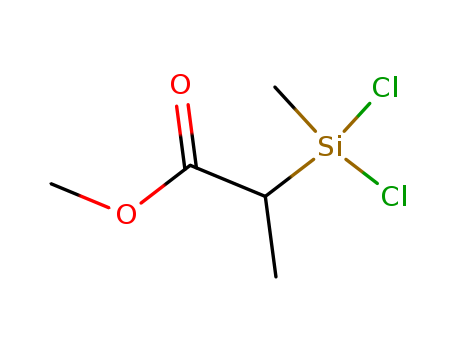 Propanoic acid,2-(dichloromethylsilyl)-, methyl ester
