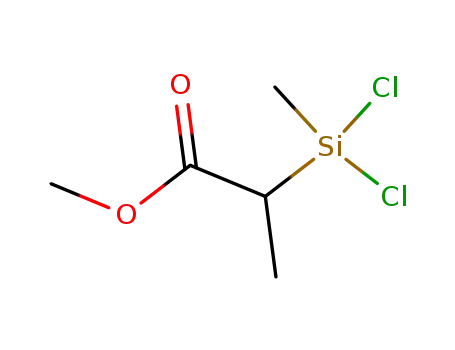 Molecular Structure of 18163-42-3 (2-(CARBOMETHOXY)ETHYLMETHYLDICHLOROSILANE)