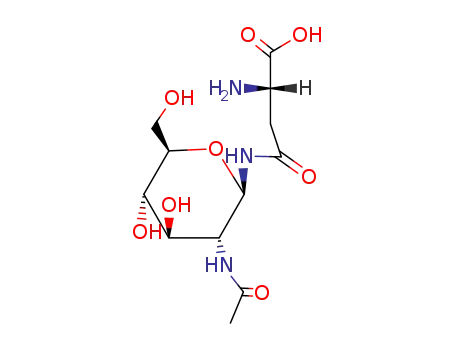 Molecular Structure of 2776-93-4 (2-ACETAMIDO-1-BETA-[L-ASPARTAMIDO]-1,2-DIDEOXY-D-GLUCOSE)