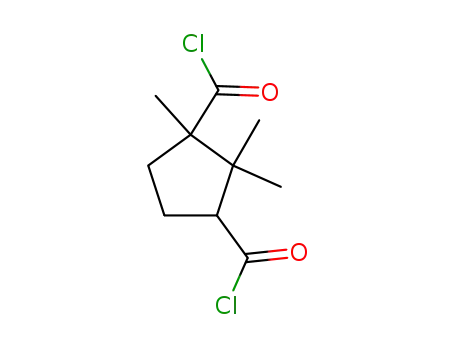 1,3-Cyclopentanedicarbonyl dichloride, 1,2,2-trimethyl-