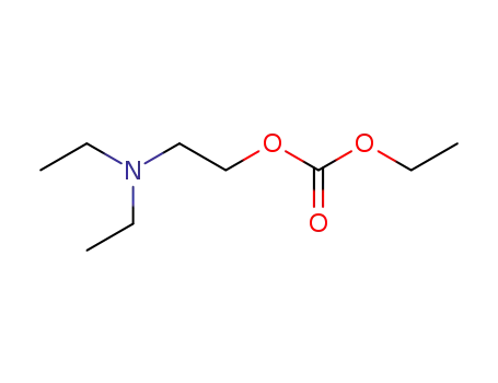 carbonic acid ethyl ester-(2-diethylamino-ethyl ester)