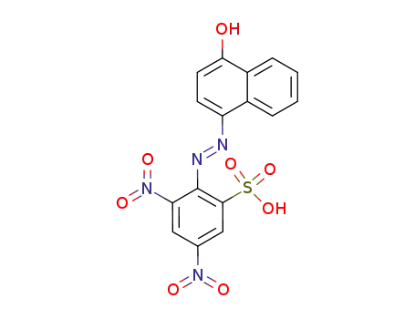 Molecular Structure of 31748-47-7 (2-[(4-hydroxy-1-naphthyl)azo]-3,5-dinitrobenzenesulphonic acid)