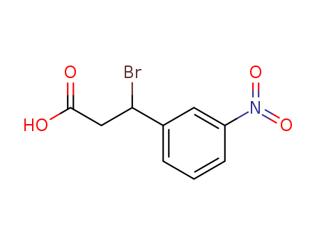 3-bromo-3-(3-nitrophenyl)propanoic acid cas  5411-60-9