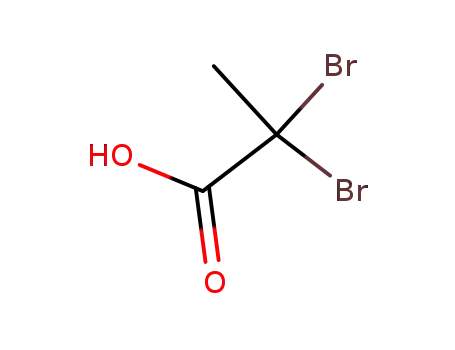 Molecular Structure of 594-48-9 (Propanoic acid, 2,2-dibromo-)