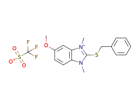 Molecular Structure of 847778-96-5 (CF<sub>3</sub>O<sub>3</sub>S<sup>(1-)</sup>*C<sub>17</sub>H<sub>19</sub>N<sub>2</sub>OS<sup>(1+)</sup>)