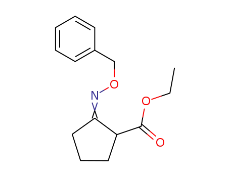 Molecular Structure of 300674-80-0 (2-benzyloxyimino-cyclopentanecarboxylic acid ethyl ester)