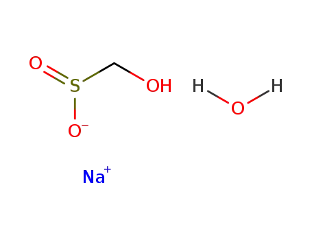 Molecular Structure of 6035-47-8 (Sodium formaldehydesulfoxylate dihydrate)