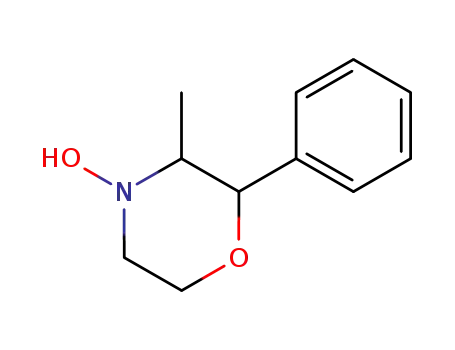 Molecular Structure of 38234-04-7 (Morpholine, 4-hydroxy-3-methyl-2-phenyl-)