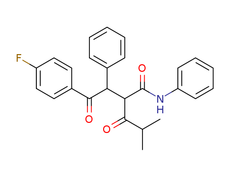2-[2-(4-fluorophenyl)-2-oxo-1-phenylethyl]-4-methyl-3-oxo-n-phenylpentanamide