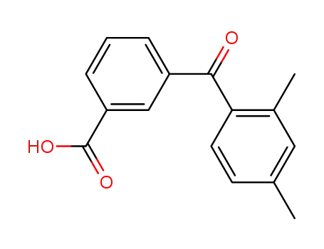 Molecular Structure of 861781-94-4 (3-(2,4-dimethyl-benzoyl)-benzoic acid)