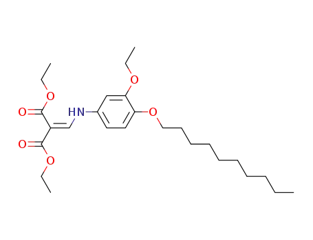 Molecular Structure of 26692-07-9 (diethyl (4-decyloxy-3-ethoxyanilino)methylenemalonate)