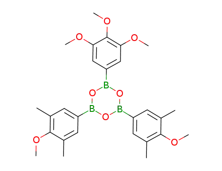 Molecular Structure of 1016971-65-5 (C<sub>27</sub>H<sub>33</sub>B<sub>3</sub>O<sub>8</sub>)